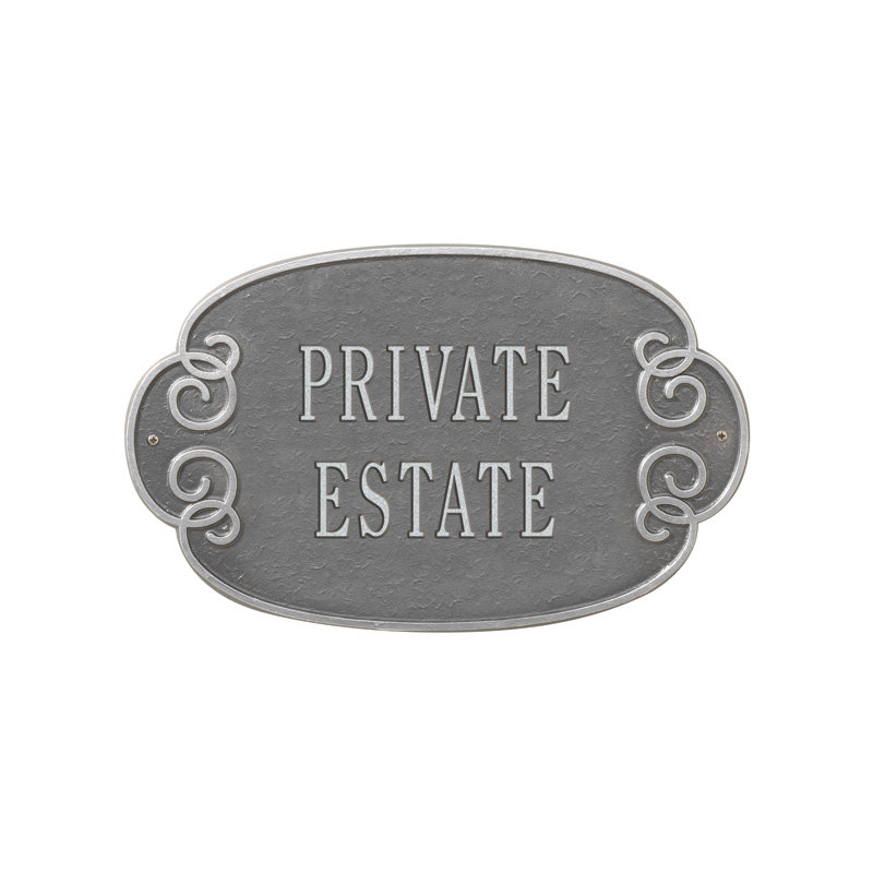 Florence 2-Line Wall Address Plaque, Black and Gold, Yes