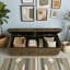 Banquette de rangement rembourrée avec couvercle relevable-1626554415