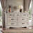 Rustic 7 Drawer Dresser 47''W Chest of Storage Drawers with Metal Handle-2019309322
