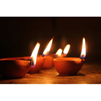 Oil Lamps by Amayra - Wrapped Canvas Print