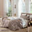 MooMee Gingham Duvet Cover Set 100% Washed Cotton Linen Like Lightweight-124443996-121465078