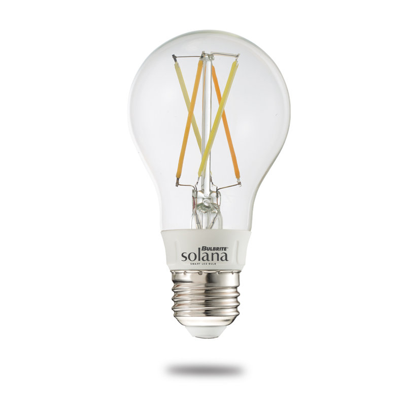 Solana A19 WiFi Connected Edison Filament LED Smart Light Bulb, Single-A19