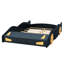 Lit plateforme pleine grandeur en forme de voiture de course avec rangement - construction robuste bleu foncé pour une utilisation confortable dans une chambre en bois de pin bleu-948330143-948330114