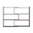 Londale Wooden Extendable Bookcase Open Bookshelf