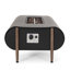 Foyer rectangulaire rectangulaire en fer gris foncé de 50 000 Btu