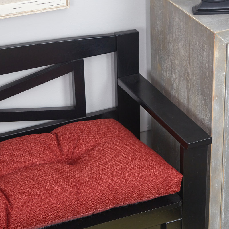 Omega Non-Slip Bench Cushion, Flame, 35" W x 14" D