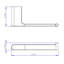 Moon Toilet Paper Holder - Wall Mount - 7" Brass/Polished Chrome
