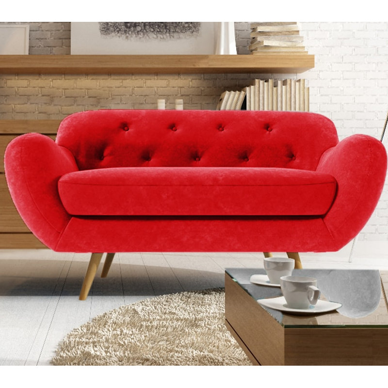 Jefferson 2 Seater Loveseat, Red