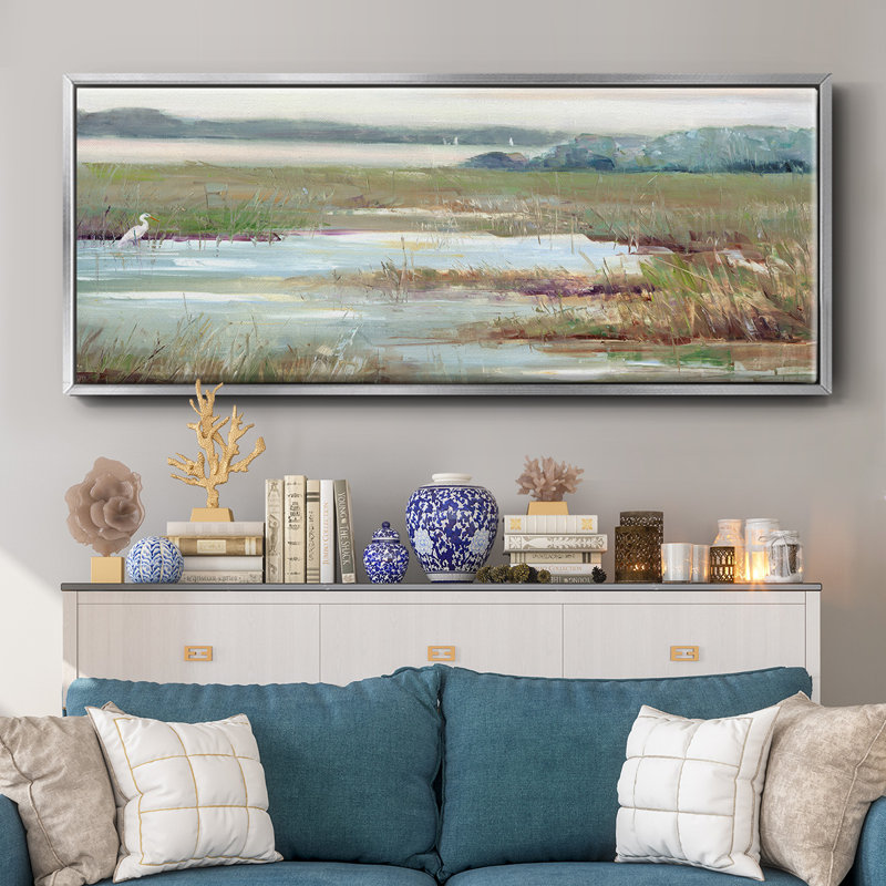 " Early Morning Magic ", 24" H x 60" W x 1.5" D, Natural