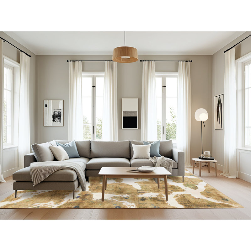 Tapis abstrait moderne 1129, Rectangle 8 pi x 10 pi