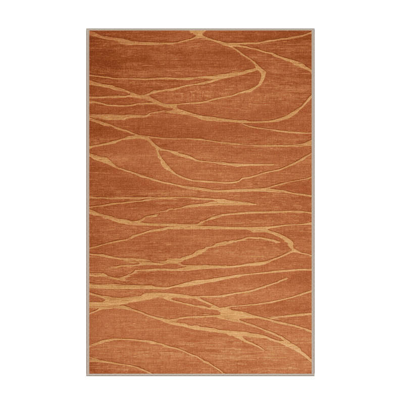Tapis rose lavable à la machine, Rectangulaire 2 pi x 3 pi