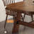 Nut-brown Rectangular Solid Wood Dining Table-113760103