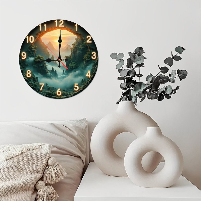 Horloge murale Sunrise Mountain