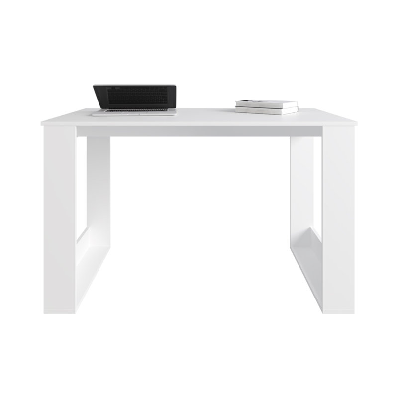 Bureau d'ordinateur Albion, bureau, blanc, Blanc