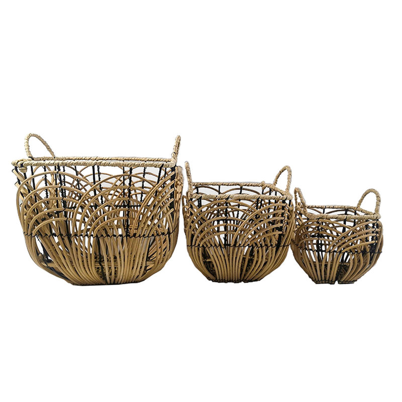 Bay Isle Home Stonegate Wicker Decorative Basket