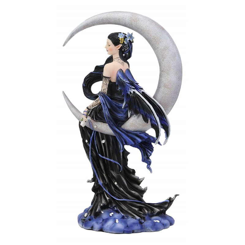 Figurine fée à grande lune décroissante céleste Jakeman