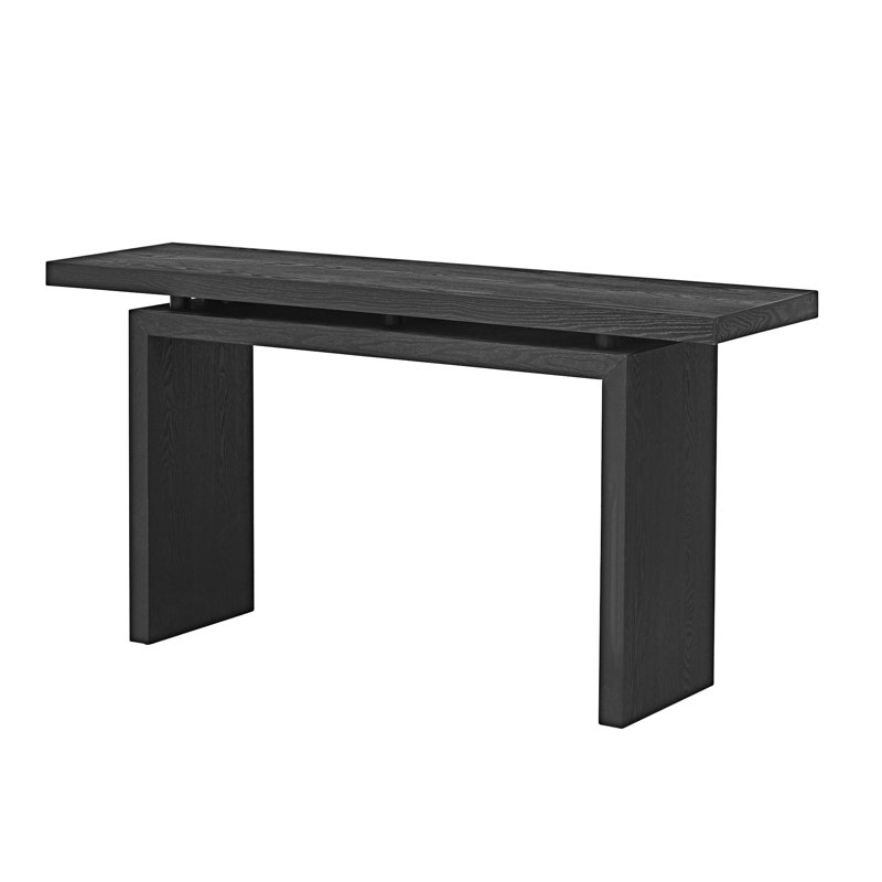 Uniquely Designed Console Table Entryway Table, Black