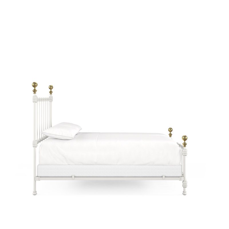 151 Palatial Bed | Complete Standard, Matte White, Queen