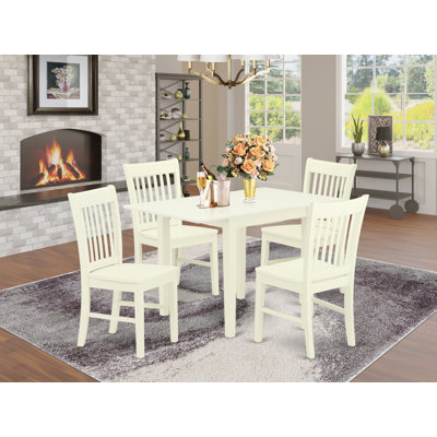 Solid Wood Top Dining Table Set