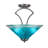 Zilo Semi-Flush 3-Bulbs Shown With 16"Crystal Glass-32416118-32416117