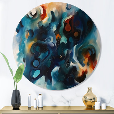 Jimiah - encre liquide bleu et orange III