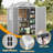 6 ft. W x 4 ft. D Plastic Lean-To Storage Shed