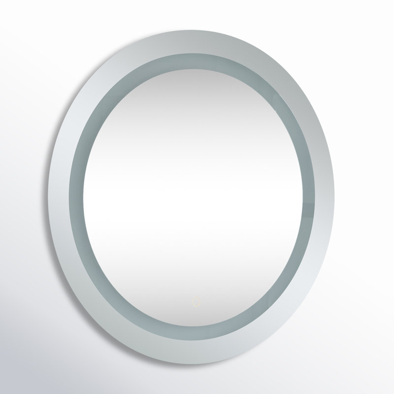 Sturdivant Flat Wall Mirror, 28" H x 28" W