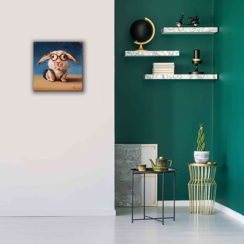 «Back to School» par Lucia Heffernan, art mural sur toile, H 18 po x l 18 po x P 0,75 po