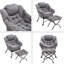 Fauteuil Lazy avec repose-pieds, fauteuil d'appoint moderne-736452322
