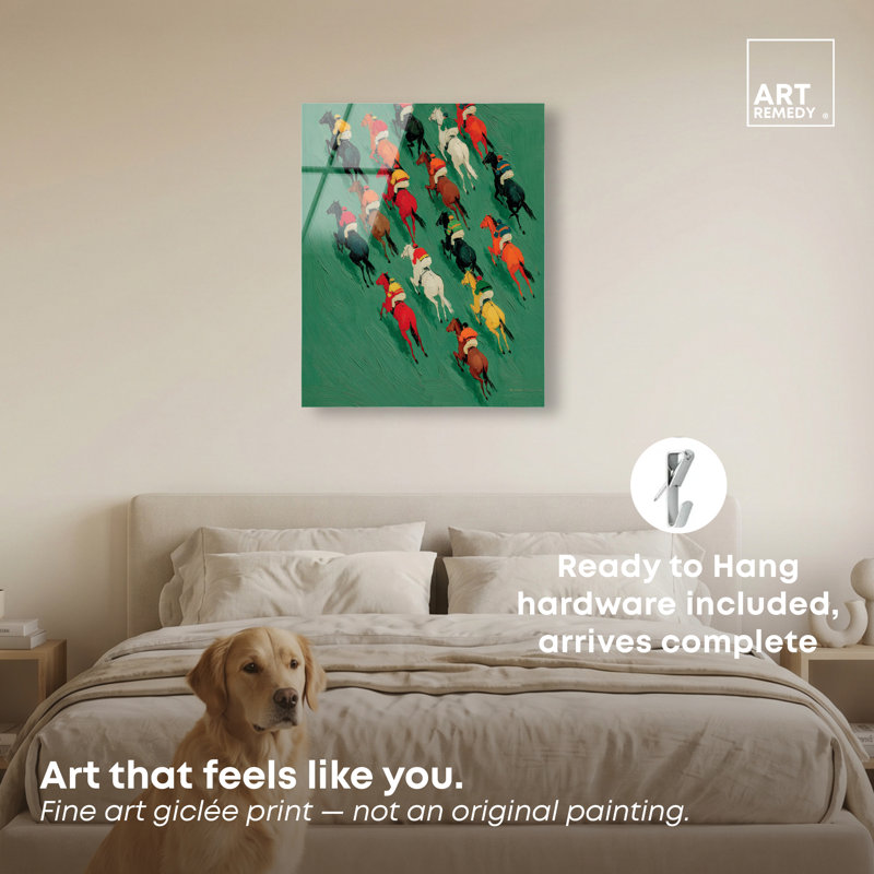Décoration murale cheval de course I, H 30 po x l 24 po, Imprimé acrylique ultrabrillant