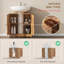 Armoire de meuble-lavabo sous le lavabo avec 2 portes et tablette réglable (sans lavabo de salle de bain)-1147424385