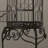 Black Metal Scroll Indoor Outdoor On Removable Stand Decorative Birdcage with Latch Lock Closure and Top Hook