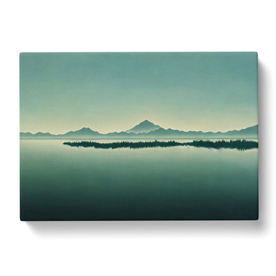 View Of Mountain Lake Vol.1 - Wrapped Canvas