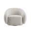 Fauteuil Isabel Beige Boucle pivotant