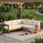 Solid Wood All Weather Patio Furniture Set, Outdoor Patio Conversation Sectional Sofa Set With Cushions and Backpack for Backyard, Garden-77828124