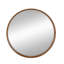 Miroir mural rond en bois D39,4 "x3"