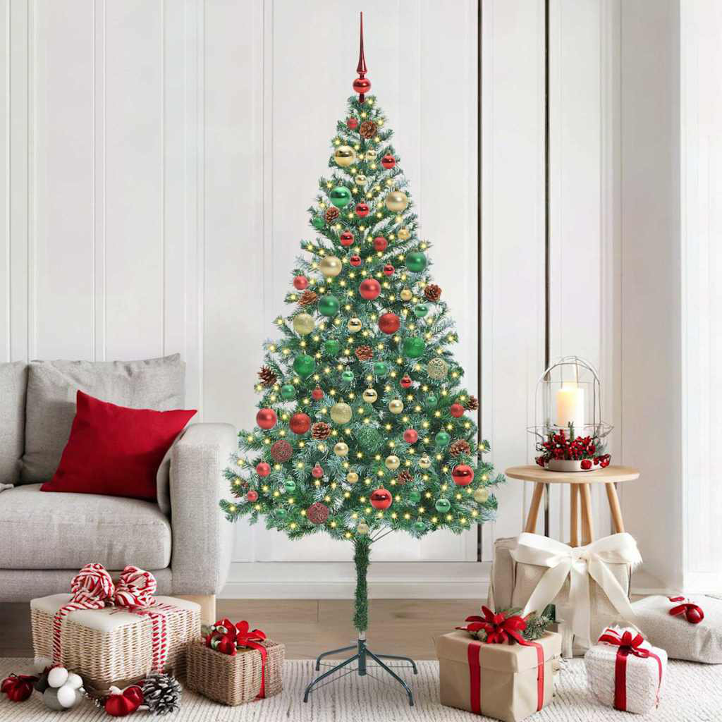 vidaXL Artificial Christmas Tree with Stand Green PVC and Steel