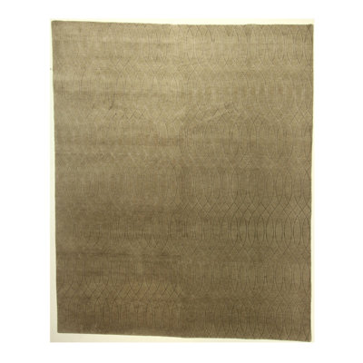 Abstract Area Rug in Green