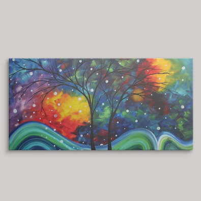 « joy » par megan duncanson, reproduction d’art, H 18 po x l 36 po x P 1,5 po, Toile