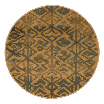 Machine Washable Trellis Brown Area Rug