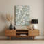 Abstrait floral 24, art mural gris en métal-608204951