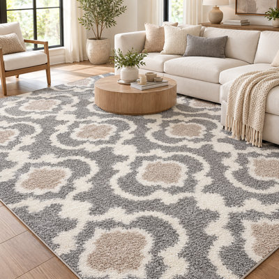 Tapis marocain gris foncé Hegwood