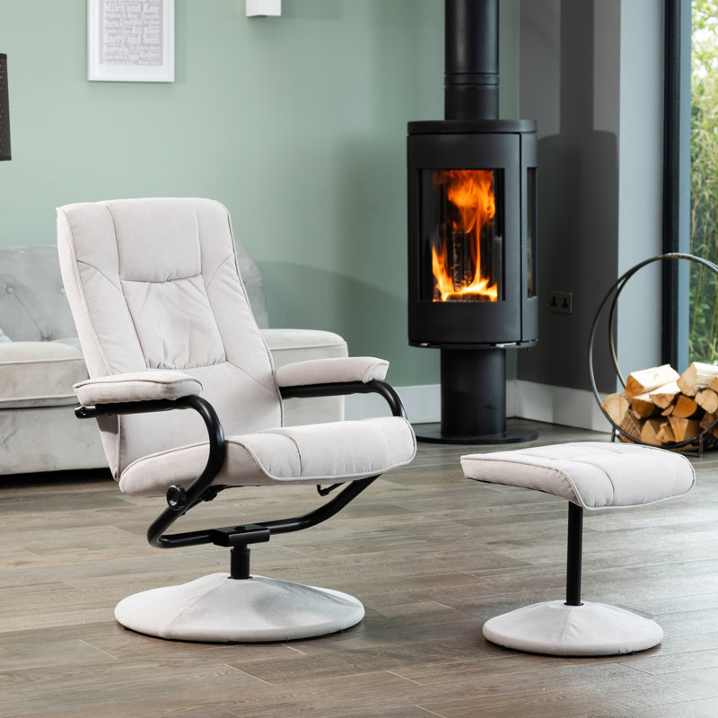 Porthleven 68 Wide Recliner, Stone
