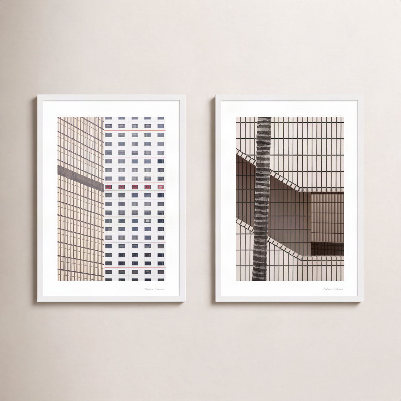 Loui "Hong Kong" Photo Print, 20" H x 14" W x 1.25" D, White