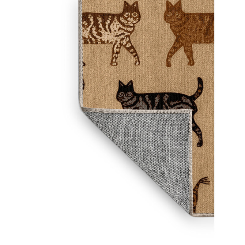  Tapis lavable Sokoke Cats, Tapis de couloir 2 pi x 4 pi