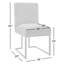 Chaises d'appoint rembourrées en tissu avec base en métal Bende-1473541367