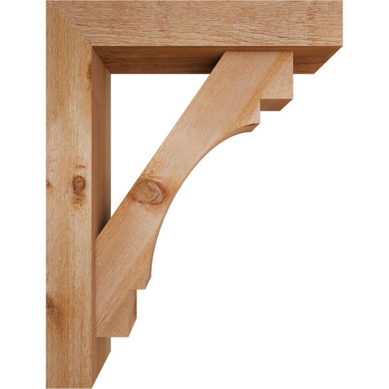 Support Merced Block avec support décalé, 34 x 26, Cèdre rouge occidental de l 6 po (scié brut)