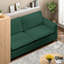Causeuse moderne compacte en similicuir confortable pour la maison