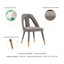 Chaise de salle à manger grise-925670094