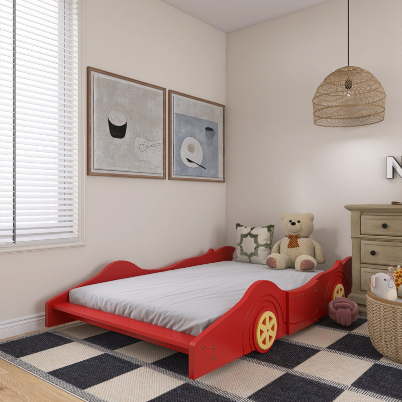 Lit de jour pour enfants Aistis, Double, Rouge
